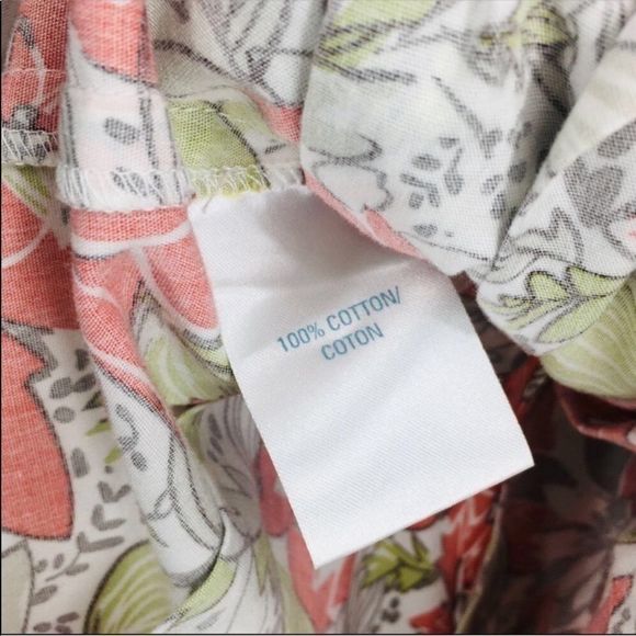 4/$45 | TRES YOU | Orange Floral Pleated Skirt | Medium - Picture 6 of 7